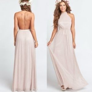 Show Me Your Mumu - Collette Collar Maxi Dress Magic Mauve Glimmer
